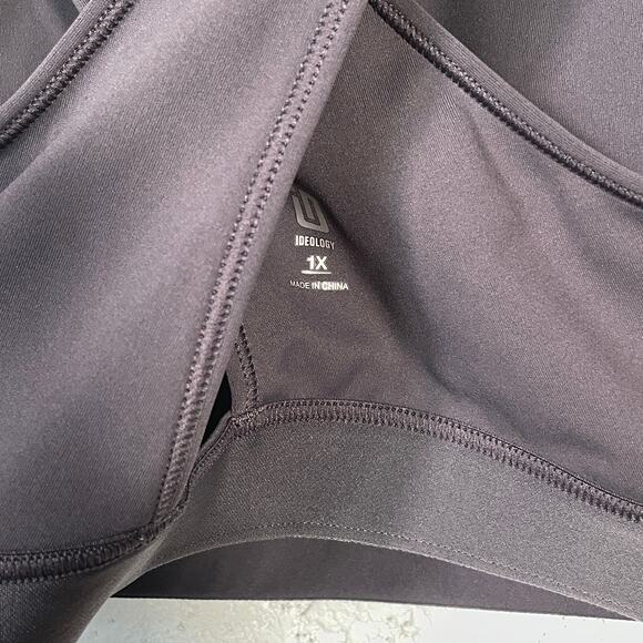 Ideology Plus Size Medium Impact Sports Bra, gray 1X - Picture 7 of 7